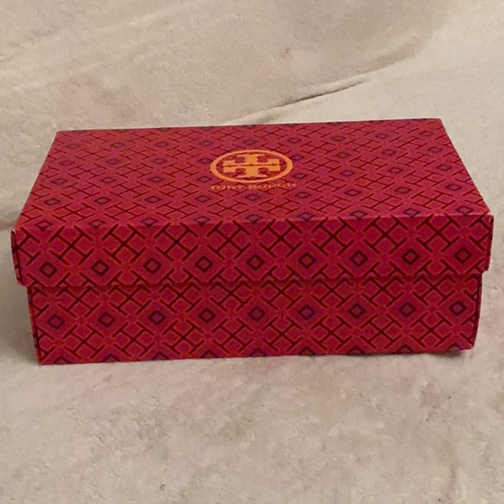 Tory Burch 12" x 7x4  Empty shoe box red